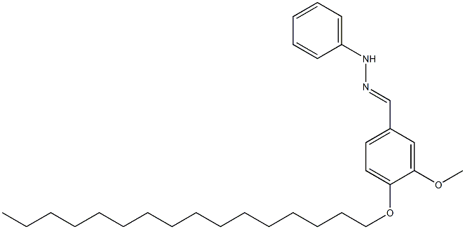 4-HEXADECYLOXY-3-METHOXYBENZALDEHYDE PHENYLHYDRAZONE Struktur