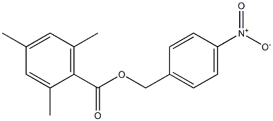 4-NITROBENZYL 2,4,6-TRIMETHYLBENZOATE Struktur