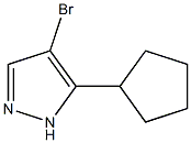 4-bromo-5-cyclopentyl-1H-pyrazole Struktur