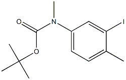 (3-Iodo-4-methyl-phenyl)-methyl-carbamic acid tert-butyl ester Struktur