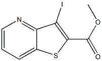 3-Iodo-thieno[3,2-b]pyridine-2-carboxylic acid methyl ester Struktur