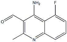 4-Amino-5-fluoro-2-methyl-quinoline-3-carbaldehyde Struktur