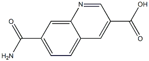 7-carbamoylquinoline-3-carboxylic acid Struktur