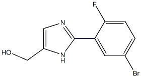 [2-(5-Bromo-2-fluoro-phenyl)-3H-imidazol-4-yl]-methanol Struktur