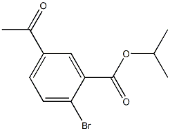 isopropyl 5-acetyl-2-bromobenzoate Struktur