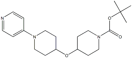 Tert-Butyl 4-((1-(Pyridin-4-Yl)Piperidin-4-Yl)Oxy)Piperidine-1-Carboxylate Struktur