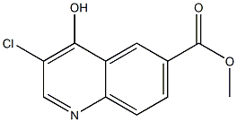 3-Chloro-4-hydroxy-quinoline-6-carboxylic acid methyl ester Struktur