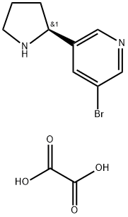 (S)-3-bromo-5-(pyrrolidin-2-yl)pyridine oxalate Struktur