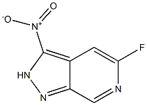 5-Fluoro-3-nitro-2H-pyrazolo[3,4-c]pyridine Struktur