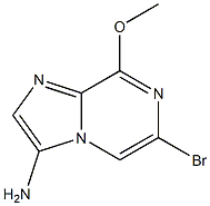 6-Bromo-8-methoxy-imidazo[1,2-a]pyrazin-3-ylamine Struktur