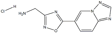 (5-([1,2,4]triazolo[1,5-a]pyridin-6-yl)-1,2,4-oxadiazol-3-yl)methanamine hydrochloride Struktur