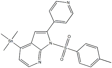 2-(pyridin-4-yl)-1-tosyl-4-(trimethylstannyl)-1H-pyrrolo[2,3-b]pyridine