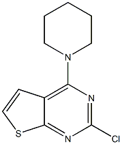 2-chloro-4-(piperidin-1-yl)thieno[2,3-d]pyrimidine Struktur