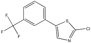 2-chloro-5-(3-(trifluoromethyl)phenyl)thiazole Struktur