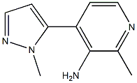 2-methyl-4-(1-methyl-1H-pyrazol-5-yl)pyridin-3-amine Struktur