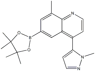 8-methyl-4-(1-methyl-1H-pyrazol-5-yl)-6-(4,4,5,5-tetramethyl-1,3,2-dioxaborolan-2-yl)quinoline