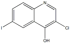 3-Chloro-6-iodo-quinolin-4-ol Struktur