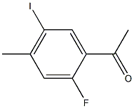 1-(2-Fluoro-5-iodo-4-methyl-phenyl)-ethanone Struktur