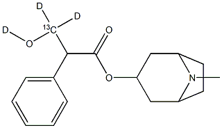 Atropine-13C-D3 Struktur