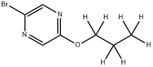 2-Bromo-5-(n-propoxy-d7)-pyrazine Struktur