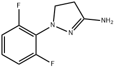 1-(2,6-DIFLUOROPHENYL)-4,5-DIHYDRO-1H-PYRAZOL-3-AMINE Struktur