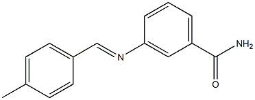 3-[(4-methylbenzylidene)amino]benzamide Struktur