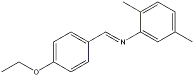 N-(4-ethoxybenzylidene)-2,5-dimethylaniline Struktur