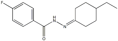 N'-(4-ethylcyclohexylidene)-4-fluorobenzohydrazide Struktur