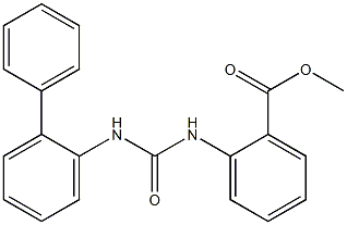 methyl 2-(3-([1,1'-biphenyl]-2-yl)ureido)benzoate Struktur