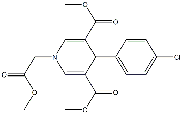 dimethyl 4-(4-chlorophenyl)-1-(2-methoxy-2-oxoethyl)-1,4-dihydropyridine-3,5-dicarboxylate Struktur