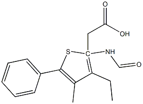 ethyl 2-(4-methyl-5-phenylthiophene-2-carboxamido)acetate Struktur