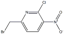 6-Bromomethyl-2-chloro-3-nitro-pyridine Struktur