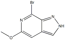 7-Bromo-5-methoxy-2H-pyrazolo[3,4-c]pyridine Struktur