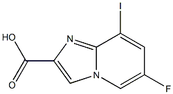 6-Fluoro-8-iodo-imidazo[1,2-a]pyridine-2-carboxylic acid Struktur