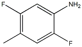 2,5-difluoro-4-methylbenzenamine Struktur