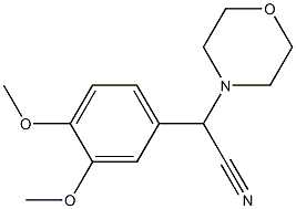 (3,4-Dimethoxyphenyl)(4-morpholinyl)acetonitrile Struktur