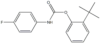 2-TERT-BUTYLPHENYL N-(4-FLUOROPHENYL)CARBAMATE Struktur