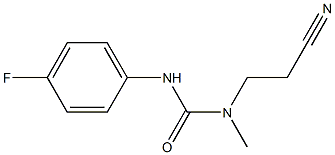 1-(2-CYANOETHYL)-3-(4-FLUOROPHENYL)-1-METHYLUREA Struktur