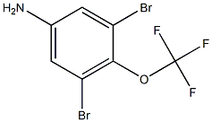 3,5-dibromo-4-(trifluoromethoxy)aniline Struktur