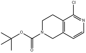 tert-butyl 5-chloro-3,4-dihydro-2,6-naphthyridine-2(1H)-carboxylate Struktur