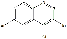 3,6-Dibromo-4-chloro-cinnoline Struktur