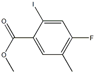 4-Fluoro-2-iodo-5-methyl-benzoic acid methyl ester Struktur