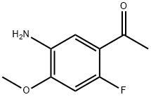 1-(5-Amino-2-fluoro-4-methoxy-phenyl)-ethanone Struktur