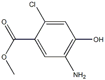 5-Amino-2-chloro-4-hydroxy-benzoic acid methyl ester Struktur