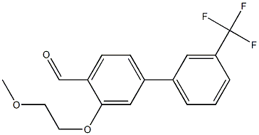 3-(2-methoxyethoxy)-3'-(trifluoromethyl)biphenyl-4-carbaldehyde Struktur