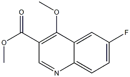 6-Fluoro-4-methoxy-quinoline-3-carboxylic acid methyl ester Struktur