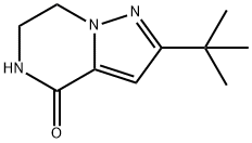 2-(tert-butyl)-6,7-dihydropyrazolo[1,5-a]pyrazin-4(5H)-one Struktur