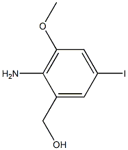 (2-Amino-5-iodo-3-methoxy-phenyl)-methanol Struktur