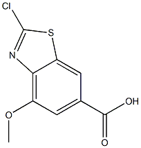 2-Chloro-4-methoxy-benzothiazole-6-carboxylic acid Struktur