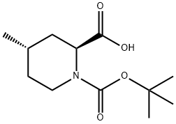 (2S,4S)-N-Boc-4-methyl-pipecolinic acid Struktur